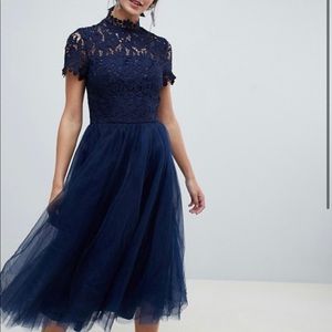 ASOS Chi Chi London -midi lace and tulle dress - 6